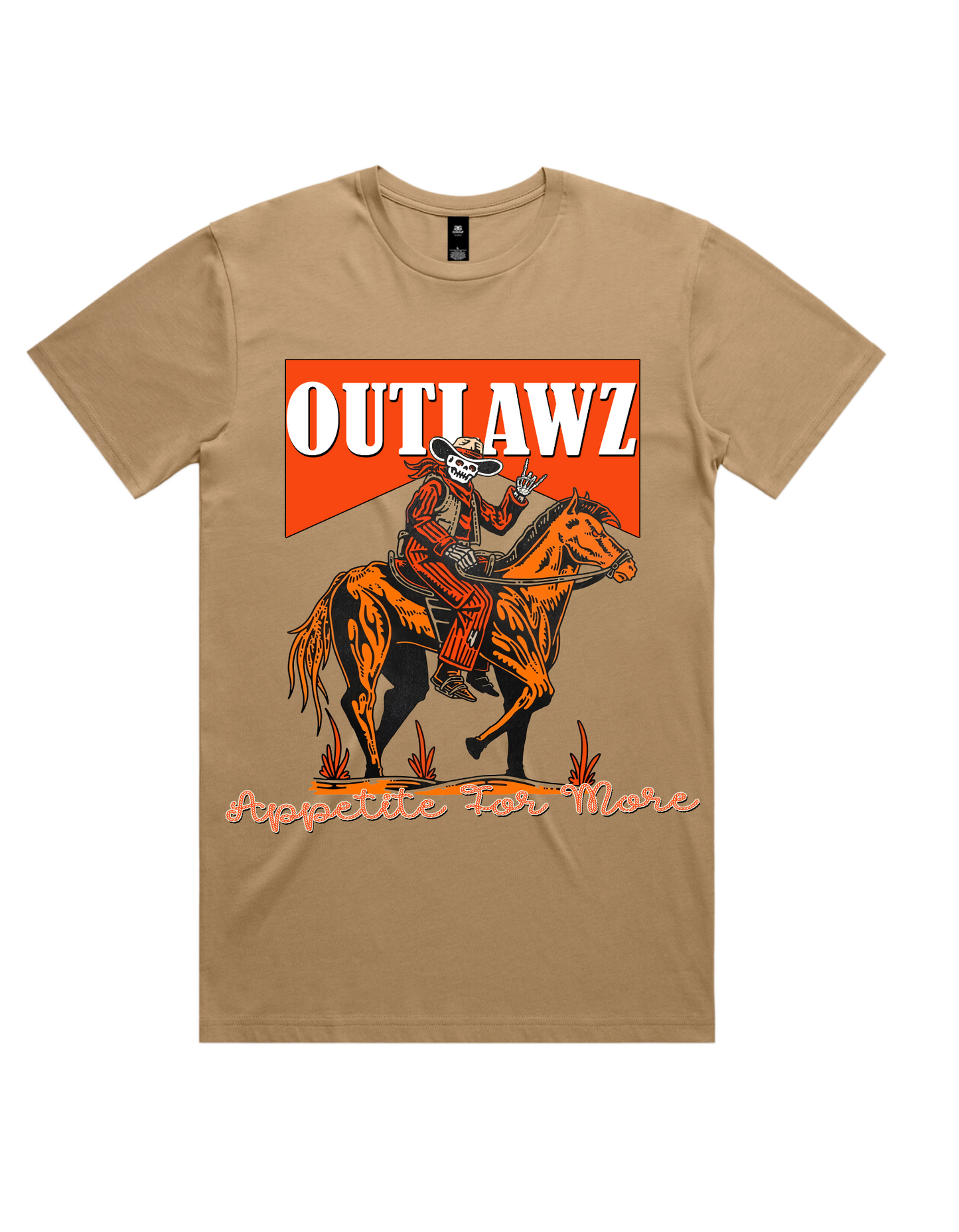 HoggLife "Outlawz" Tee - Wheat/Multi