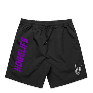 HoggLife "Motor Club" Shorts - Black/Purple