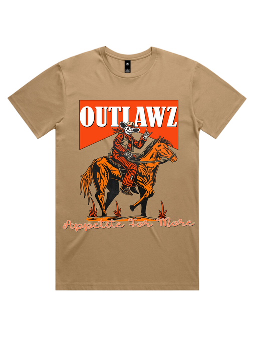 HoggLife "Outlawz" Tee - Wheat/Multi