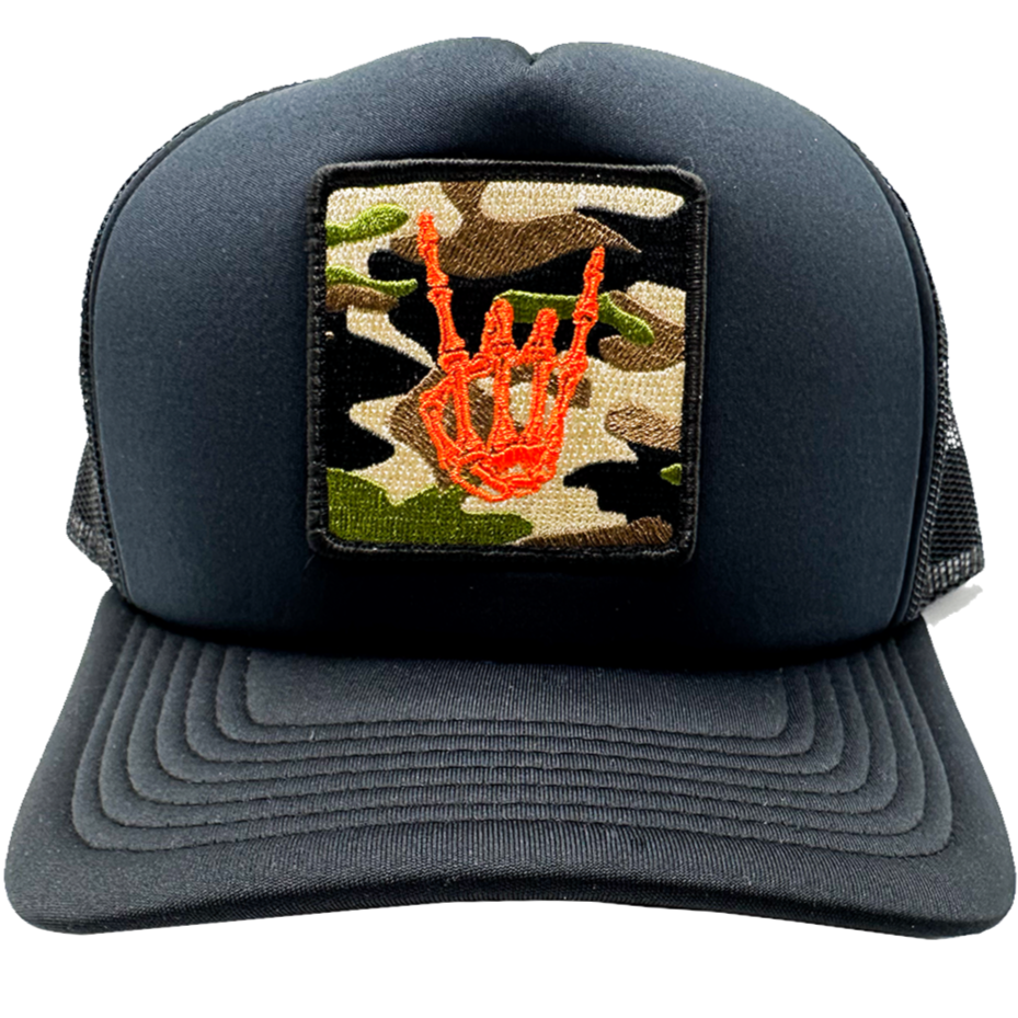 HoggLife Trucker Hat - Camo/Orange