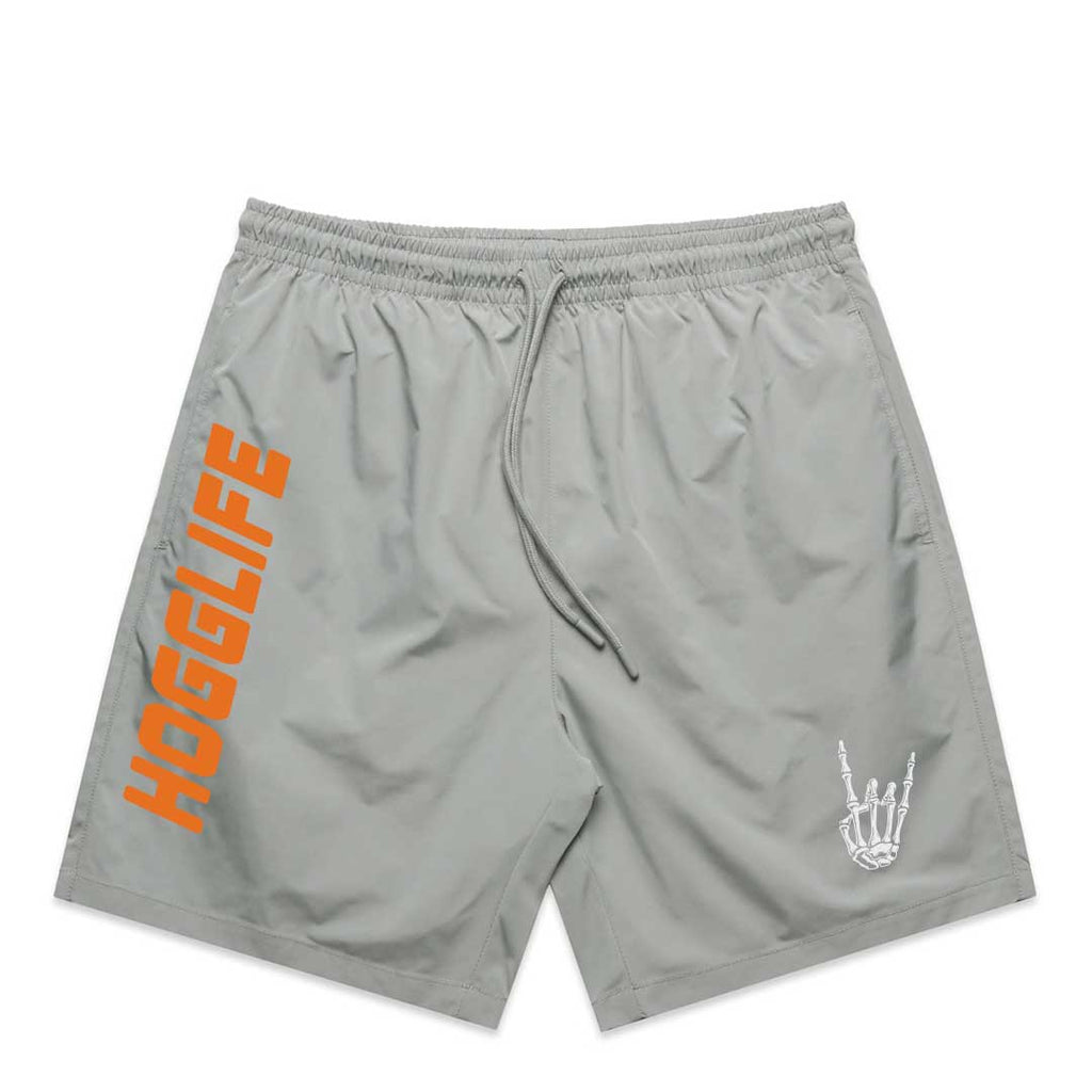 HoggLife "Motor Club" Shorts - Grey/Orange