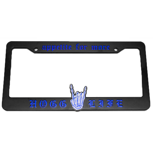 HoggLife "Appetite" Plate Frame - Black/Royal