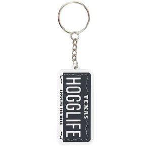 HoggLife "TX Made" Keychain - White/black