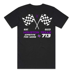 HoggLife "Motor Club" Tee - Black/Purple