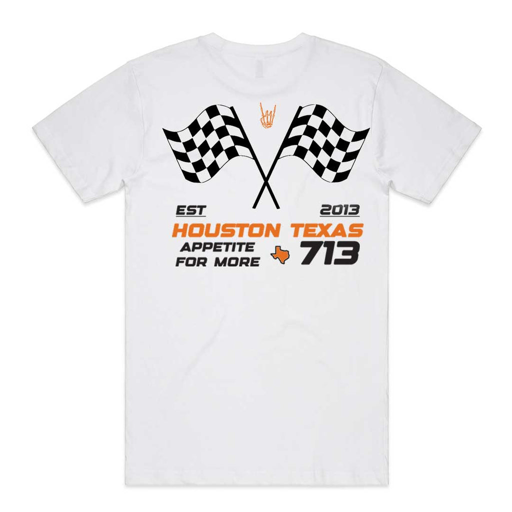 HoggLife "Motor Club" Tee - White/Orange