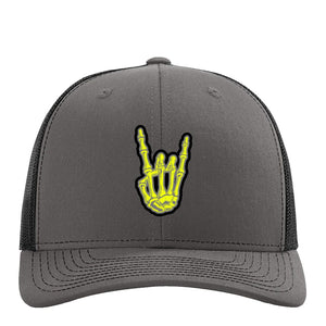 HoggLife "Tre" Trucker Hat - Charcoal/Neon/Multi