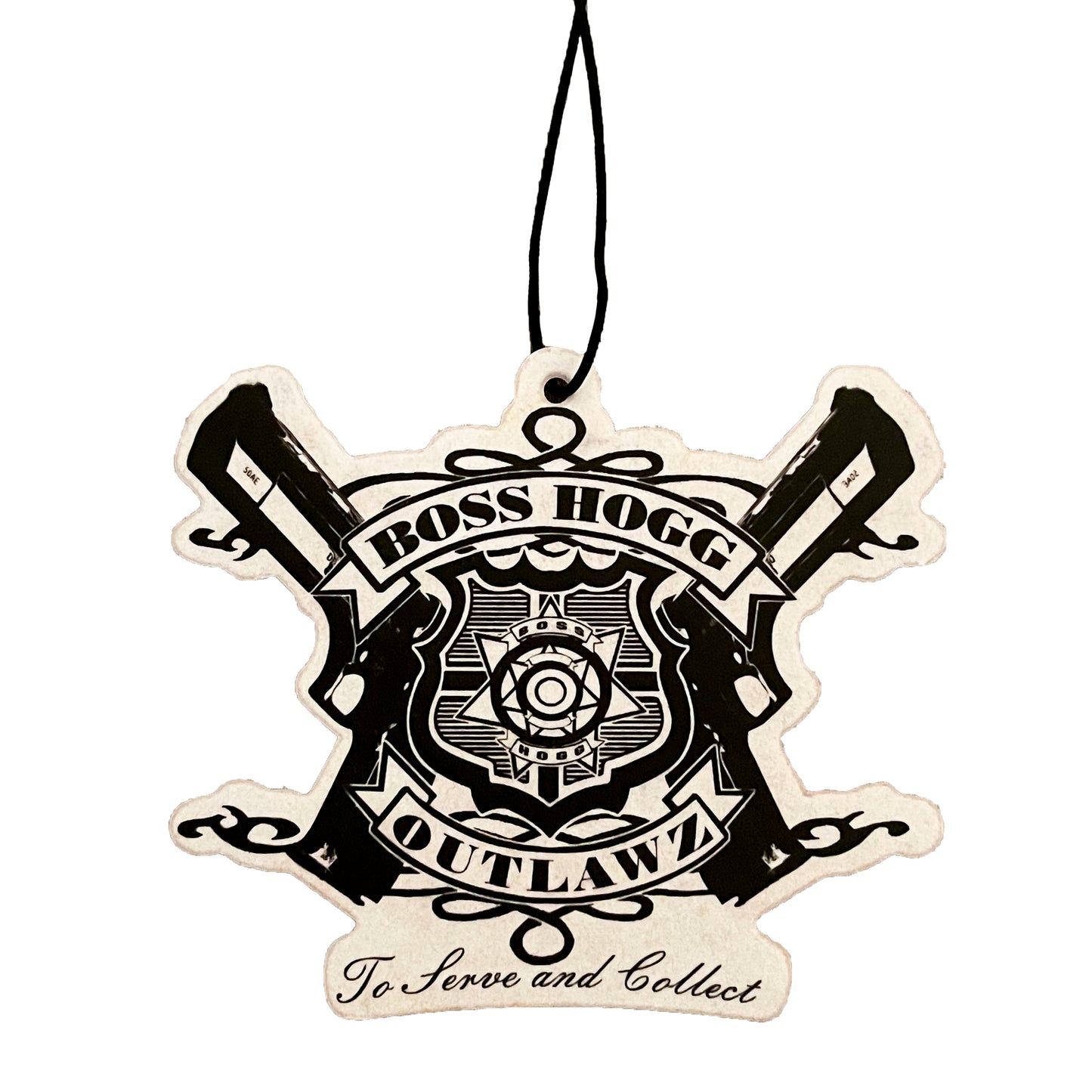 BossHogg Outlawz Air Freshener - Black/White
