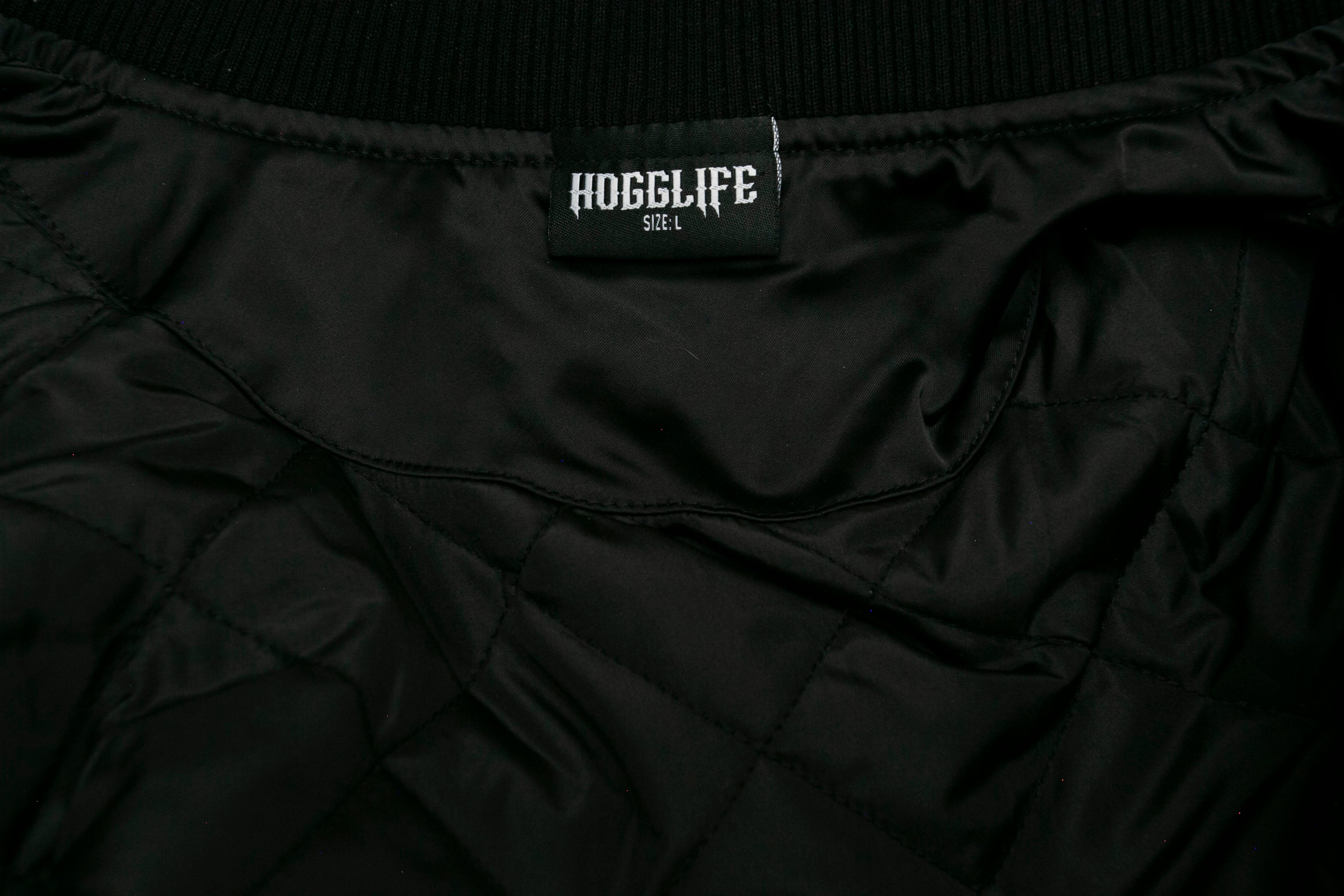 HoggLife Satin Jacket - Black/White